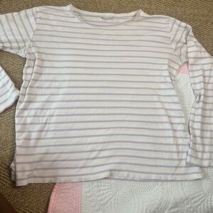 Pima Crew Long Sleeve Top